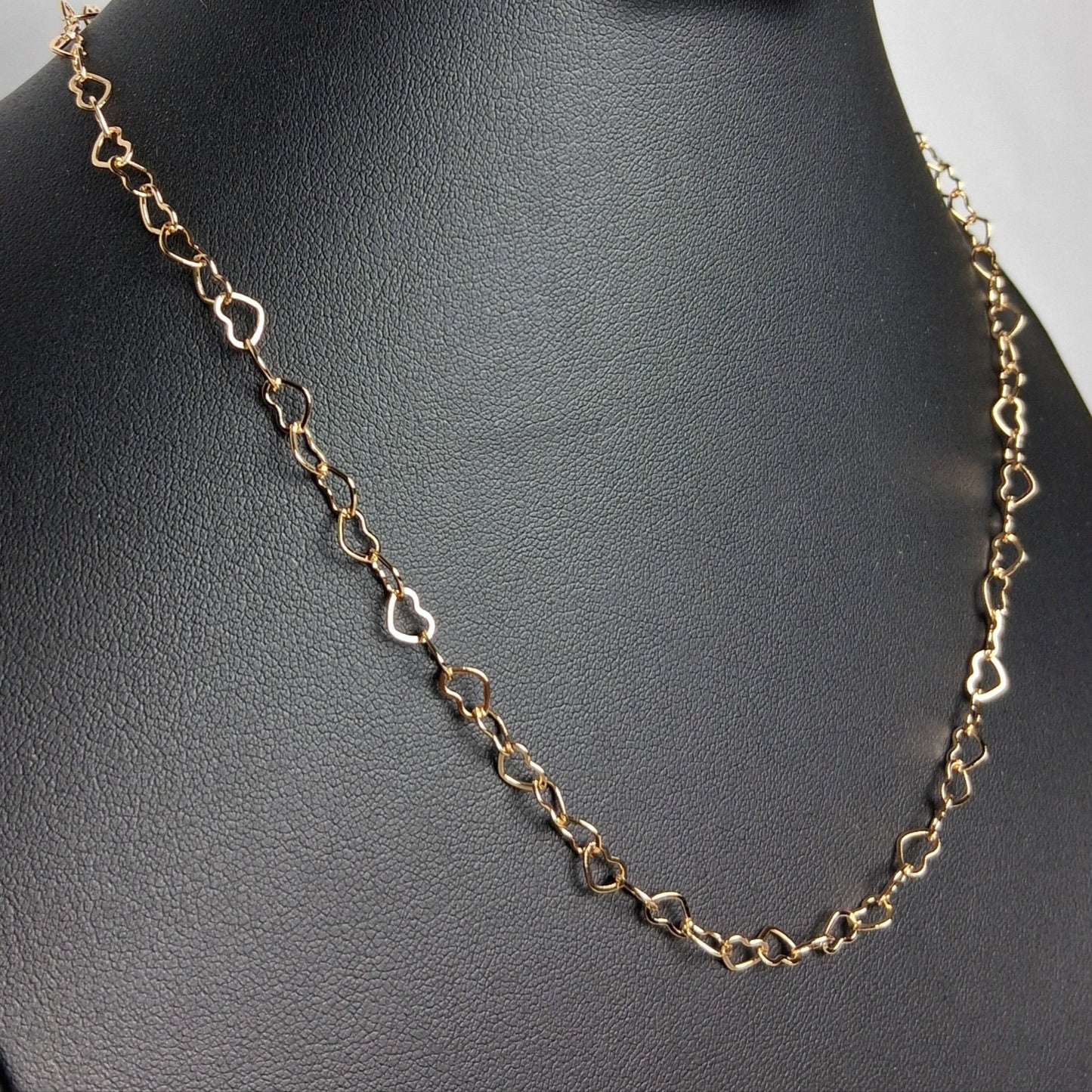 Linked in Love – 18K Gold-Plated Heart Necklace