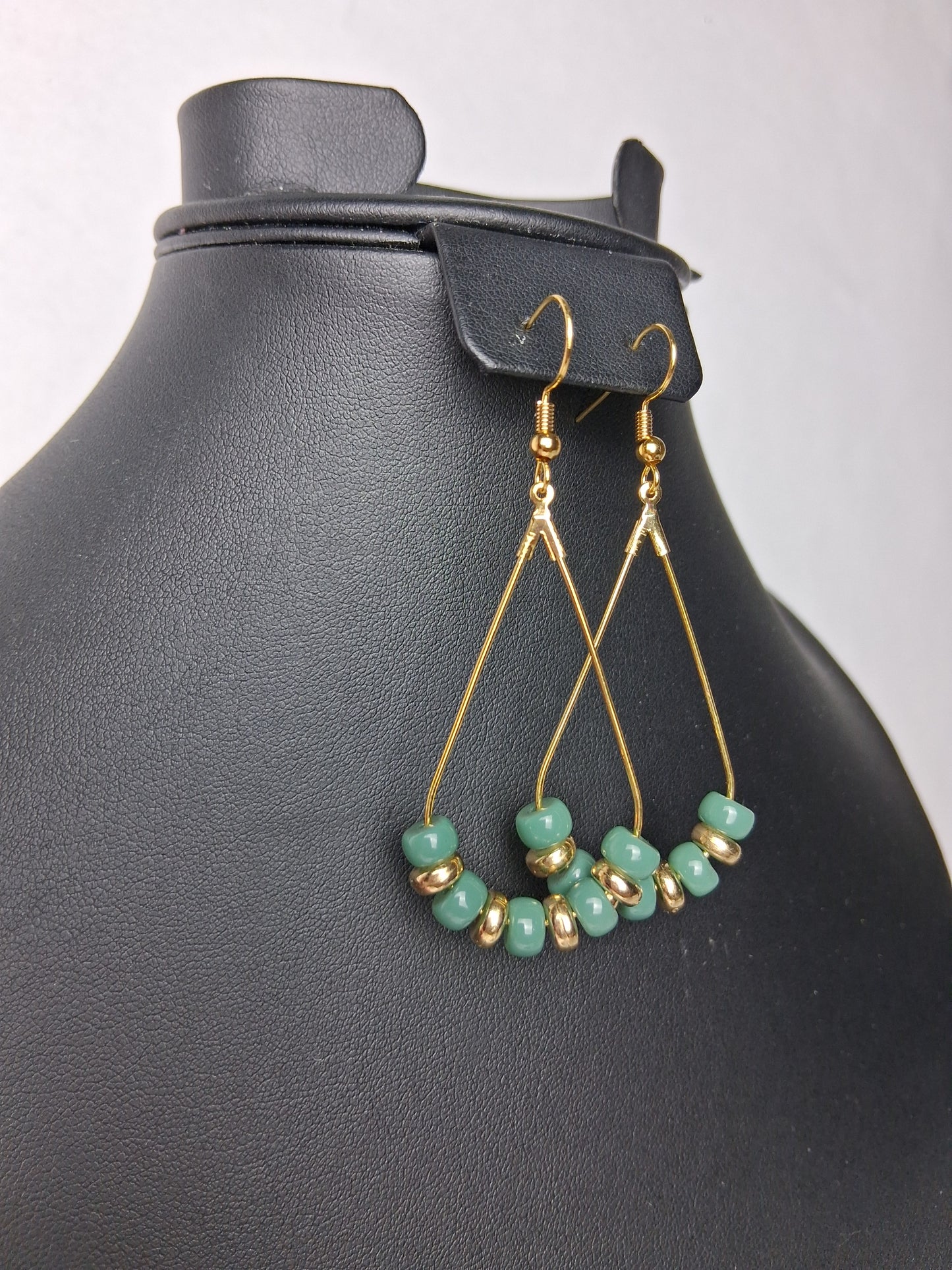 Green Glass Beads