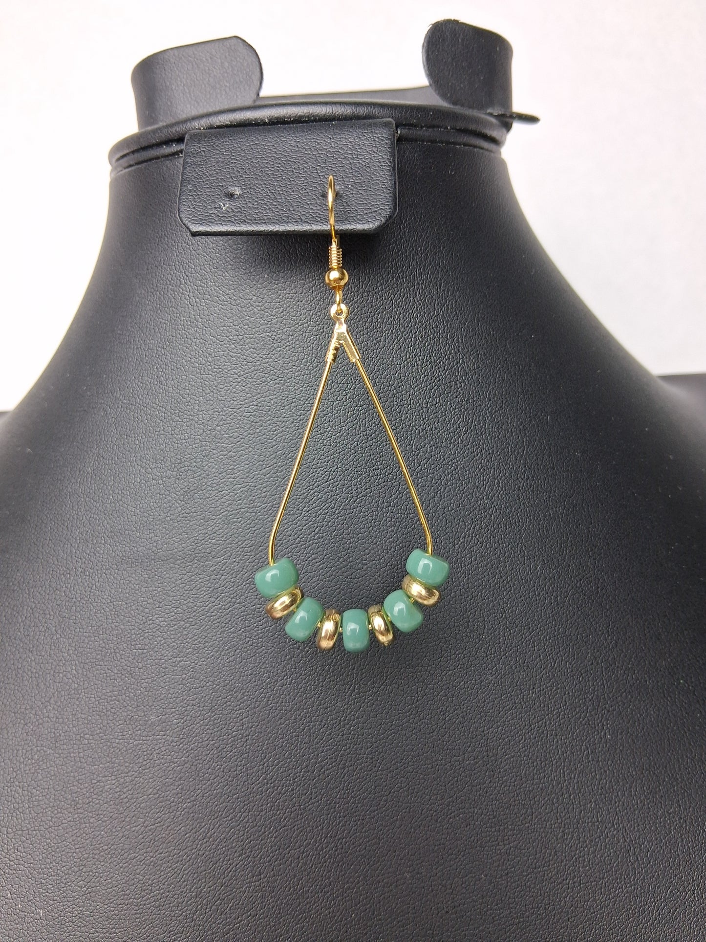 Green Glass Beads