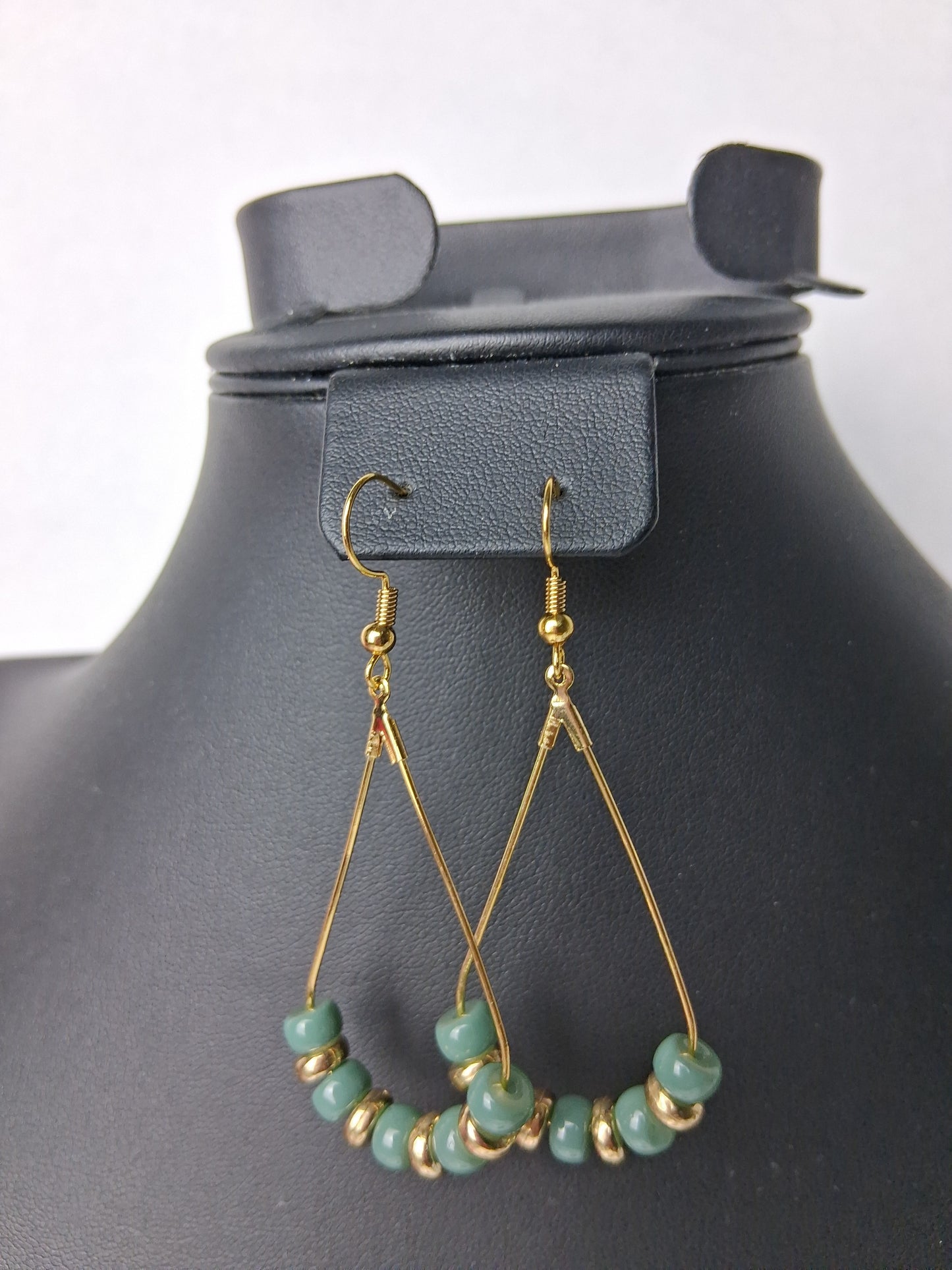 Green Glass Beads