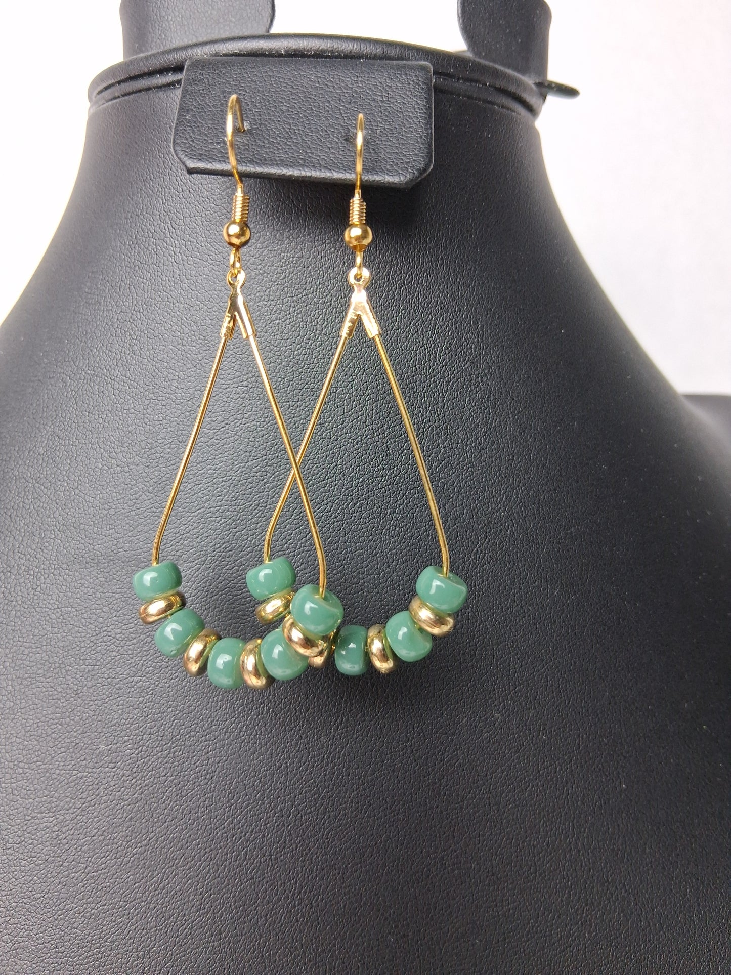 Green Glass Beads