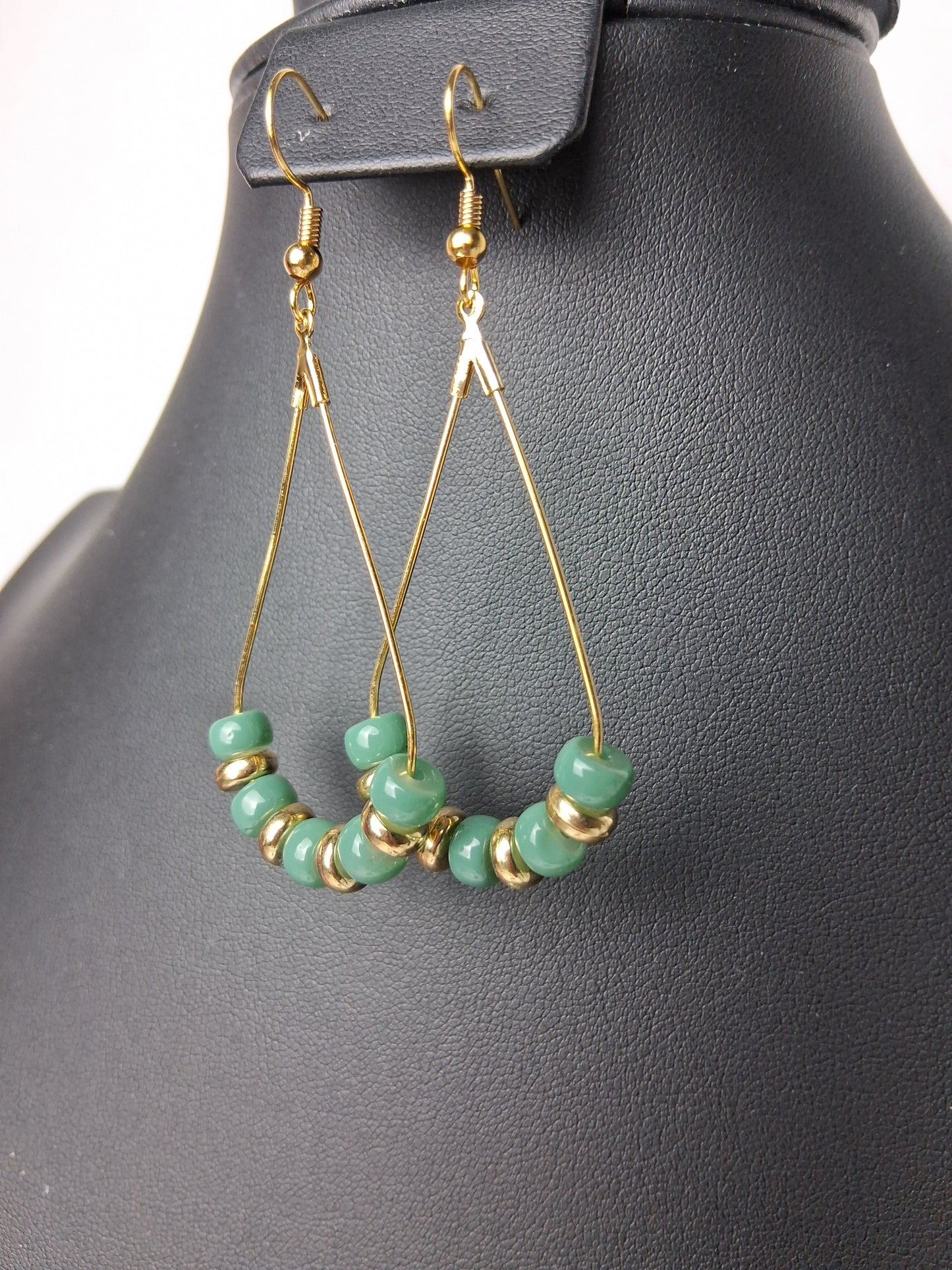 Green Glass Beads