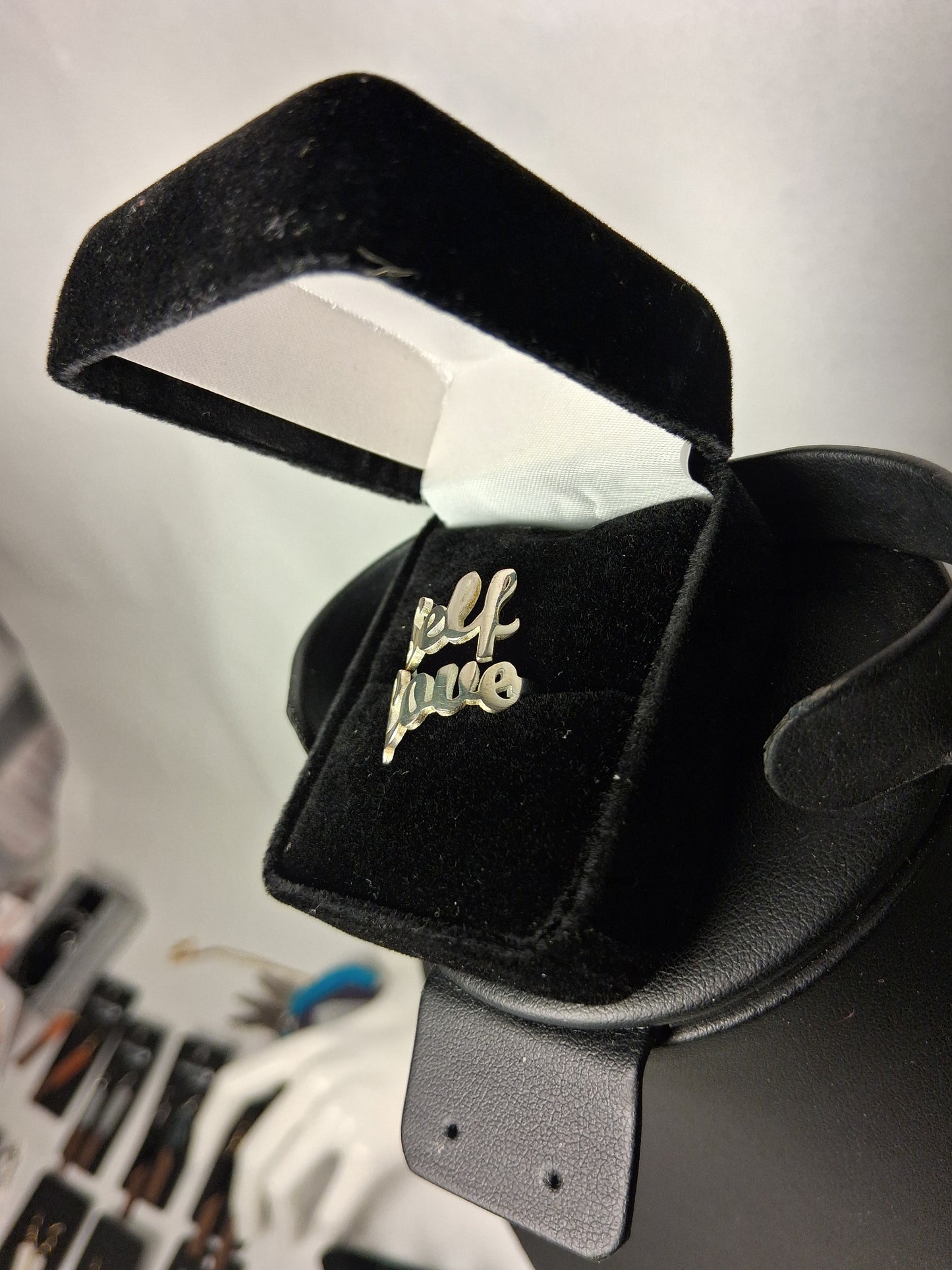 Self-Love Ring 18k White Gold Plated