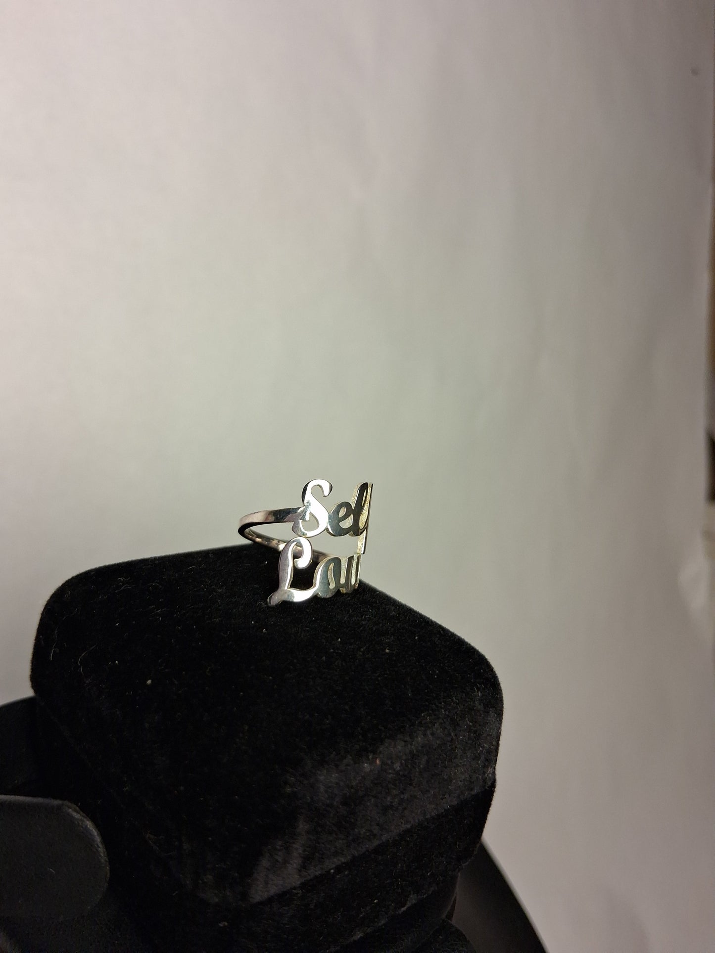 Self-Love Ring 18k White Gold Plated
