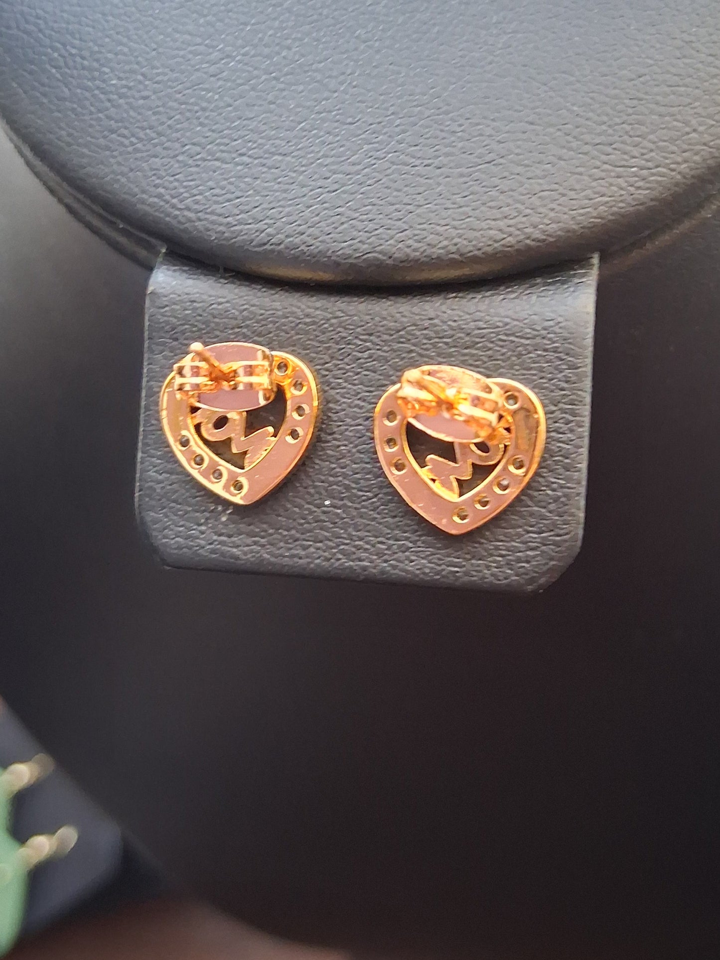 18k Gold Plated Love Earrings