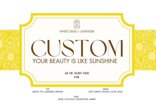 Your Beauty Is Like Sunshine Gift Set - A Custom Name Box of Warm Embrace
