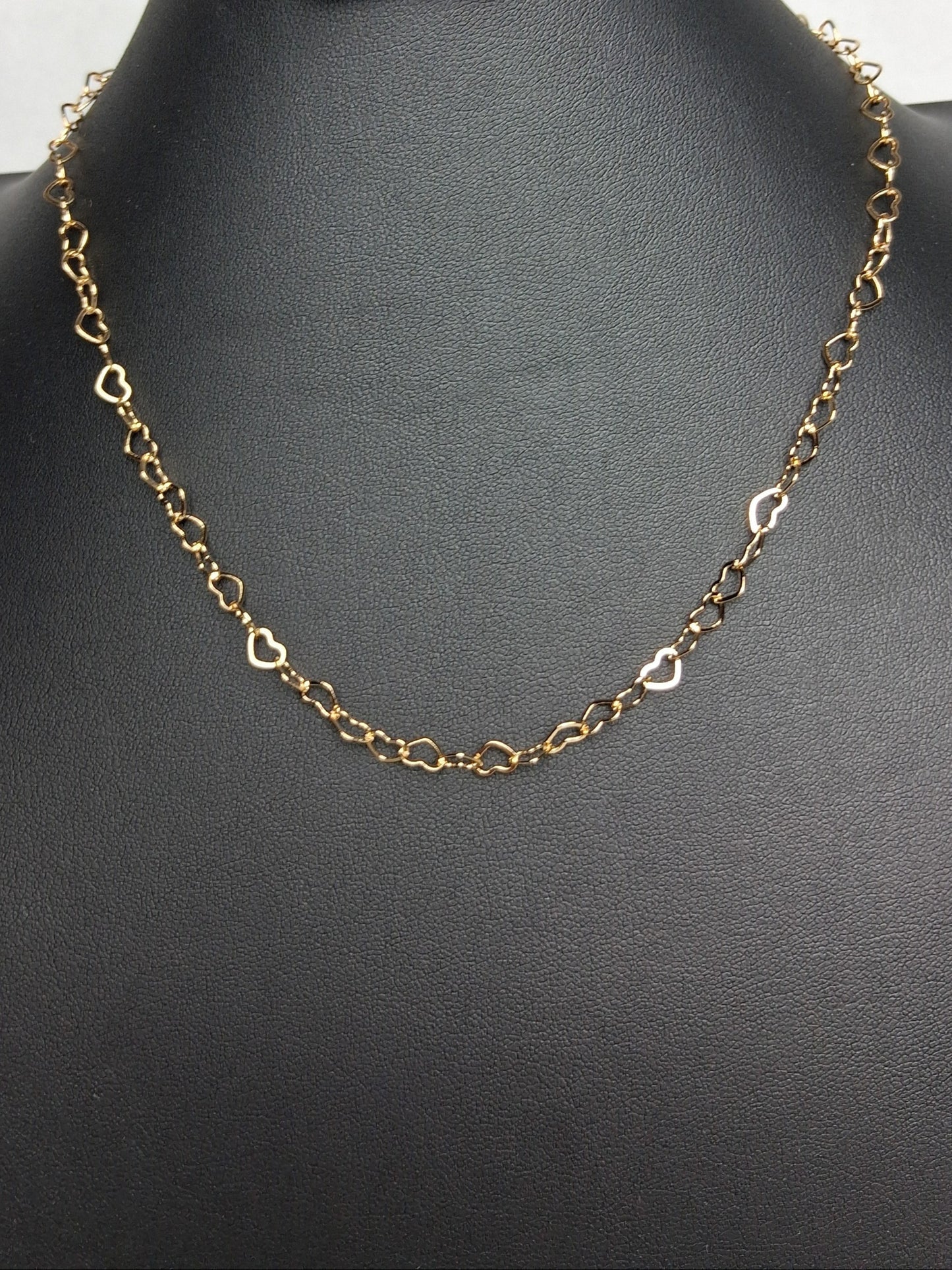 Linked in Love – 18K Gold-Plated Heart Necklace