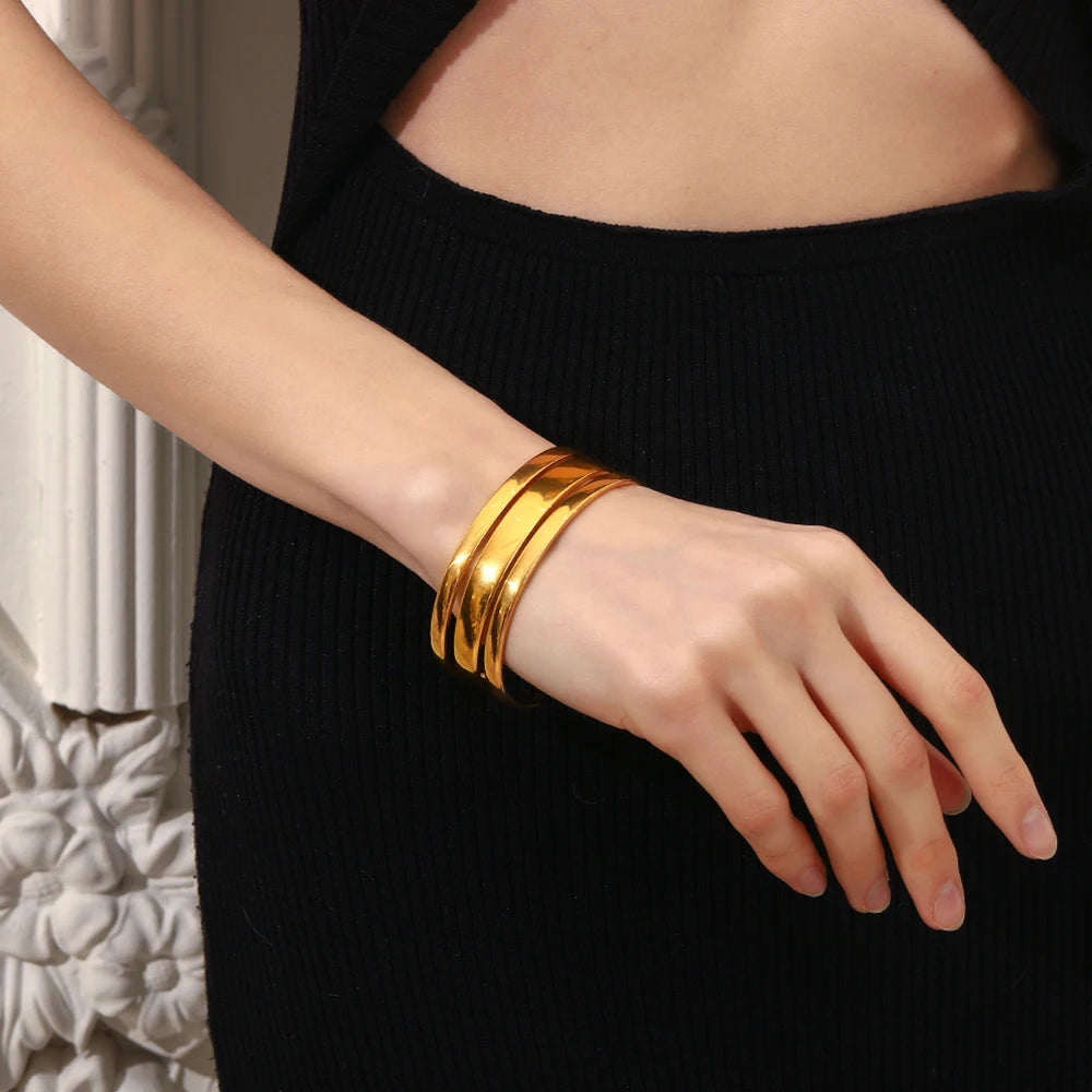 Triple Crown of Honor Cuff - Strength, Beauty & Grace Bracelet