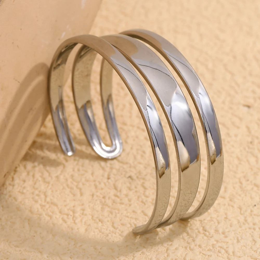 Triple Crown of Honor Cuff - Strength, Beauty & Grace Bracelet