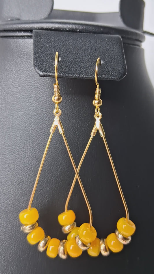 Yellow Glass Beads