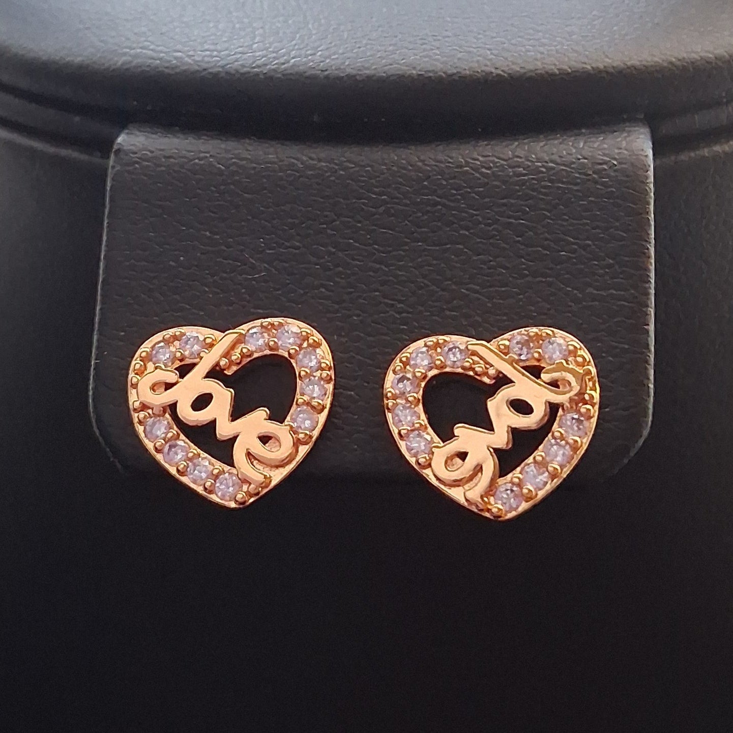18k Gold Plated Love Earrings