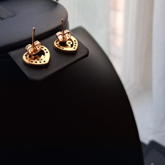 18k Gold Plated Love Earrings