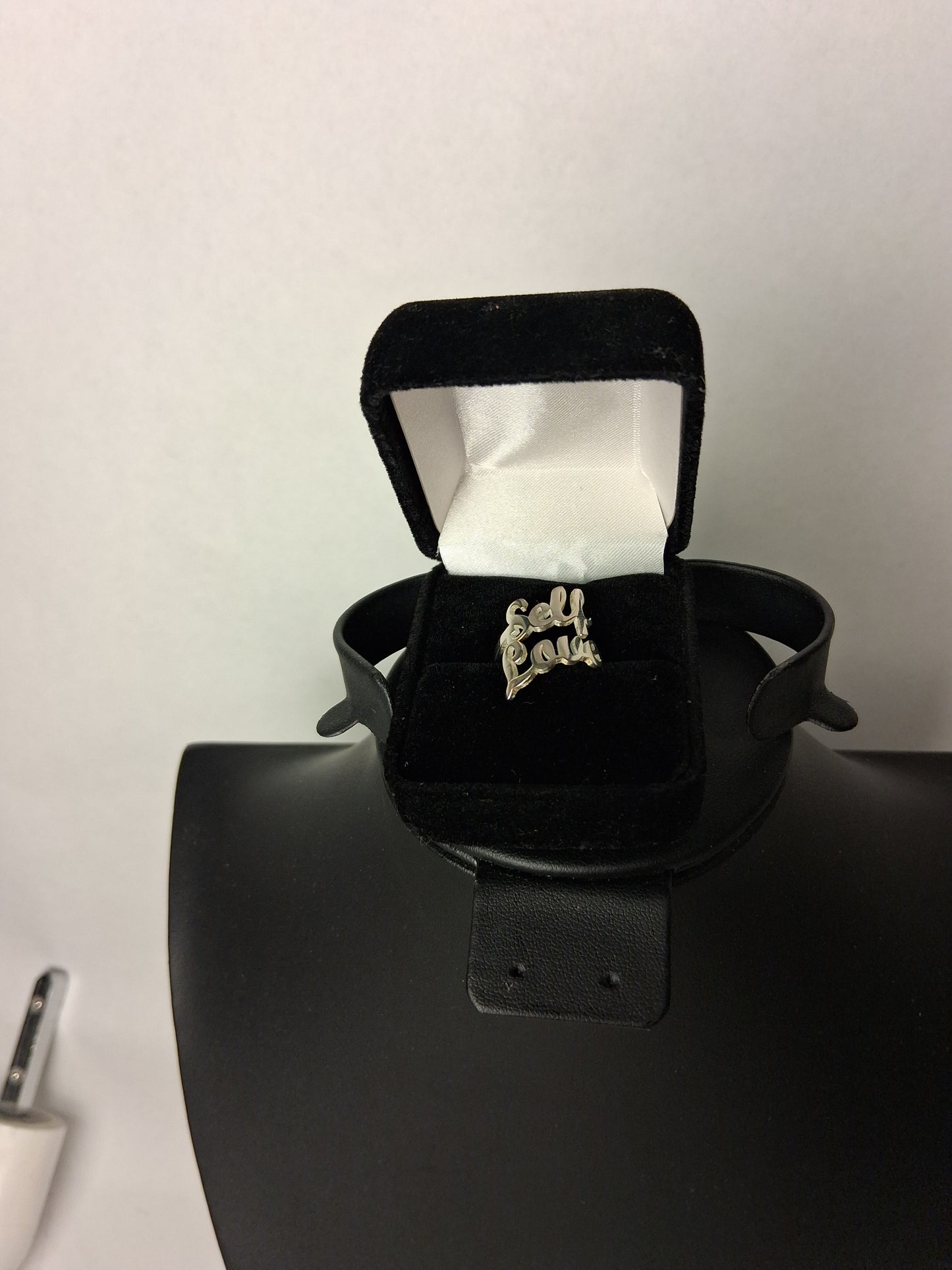 Self-Love Ring 18k White Gold Plated