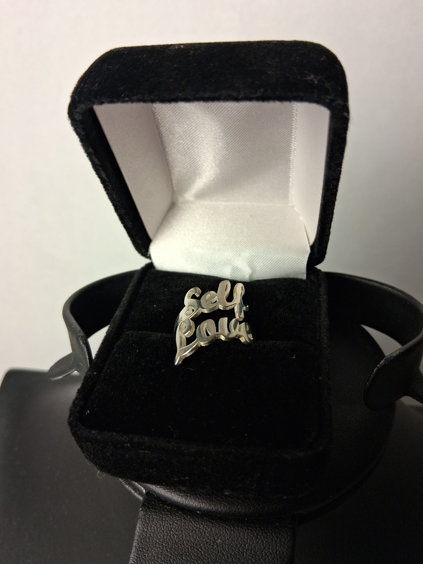 Self-Love Ring 18k White Gold Plated
