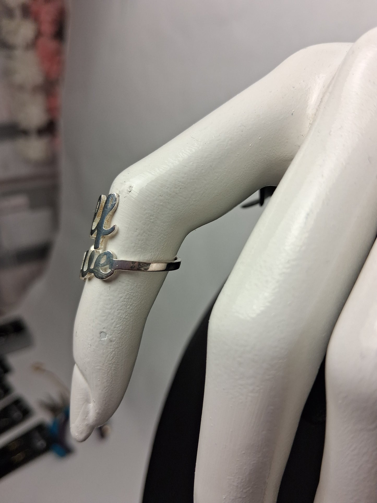Self-Love Ring 18k White Gold Plated