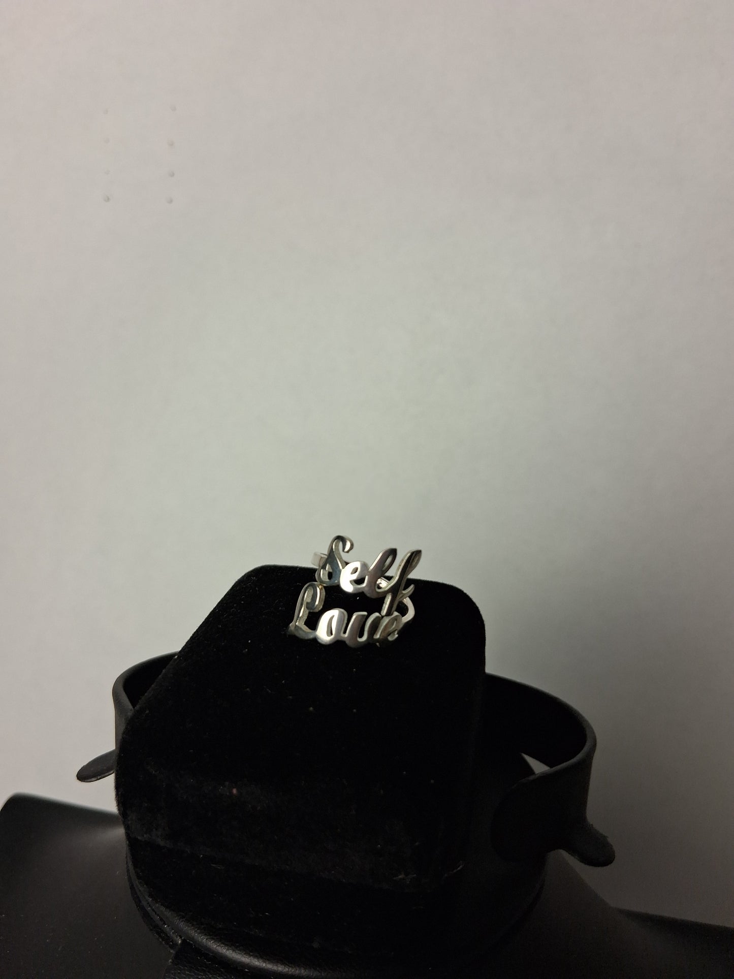 Self-Love Ring 18k White Gold Plated