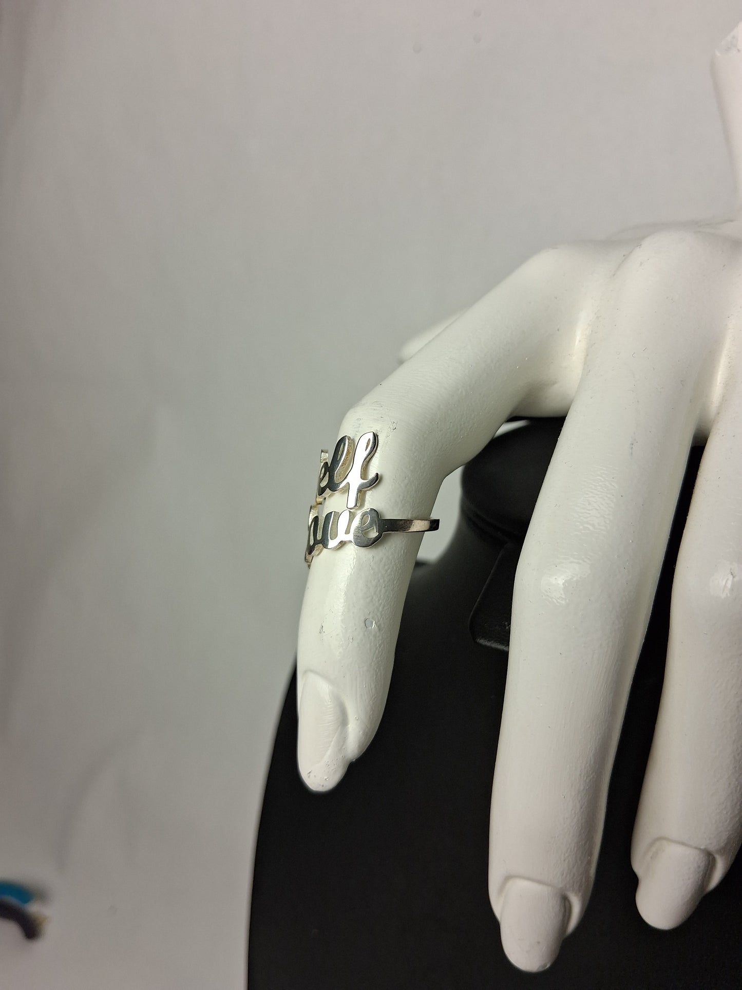 Self-Love Ring 18k White Gold Plated