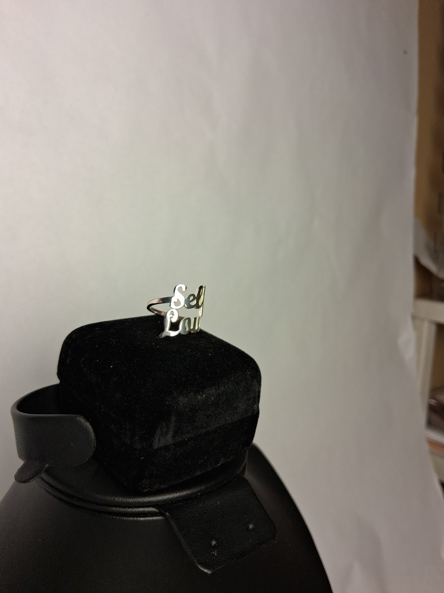 Self-Love Ring 18k White Gold Plated