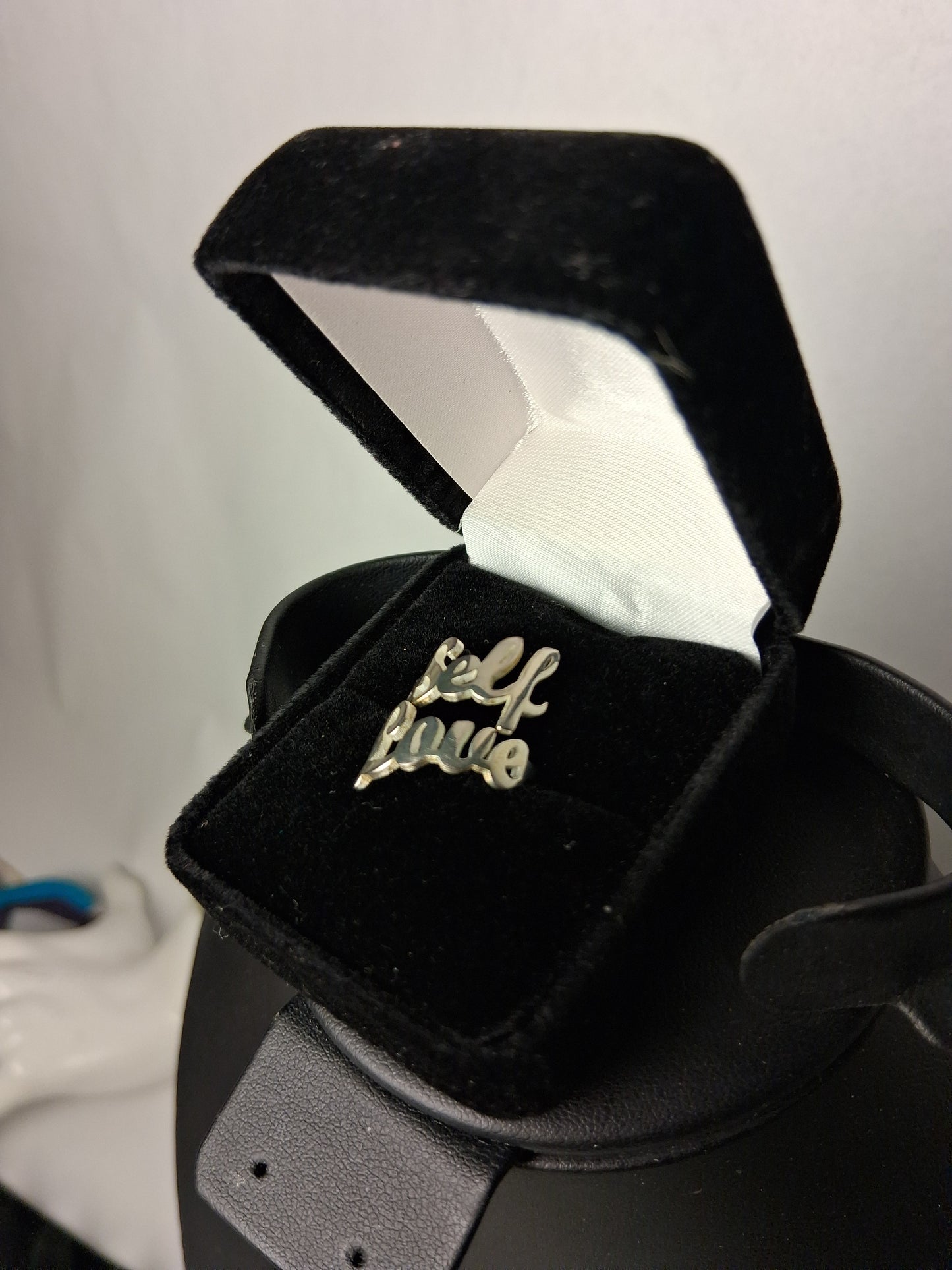 Self-Love Ring 18k White Gold Plated