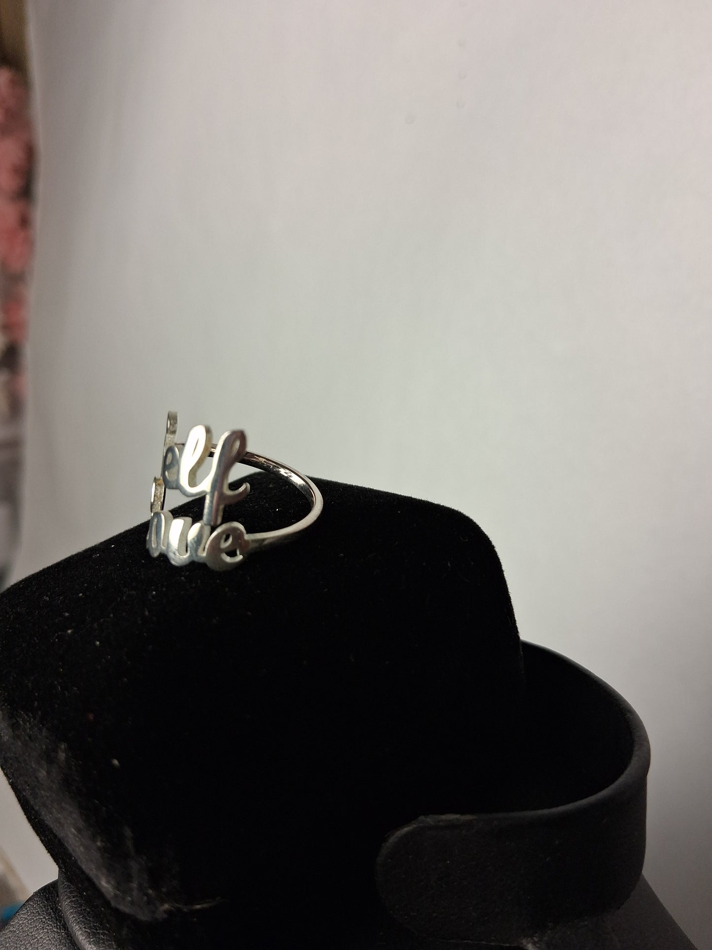 Self-Love Ring 18k White Gold Plated