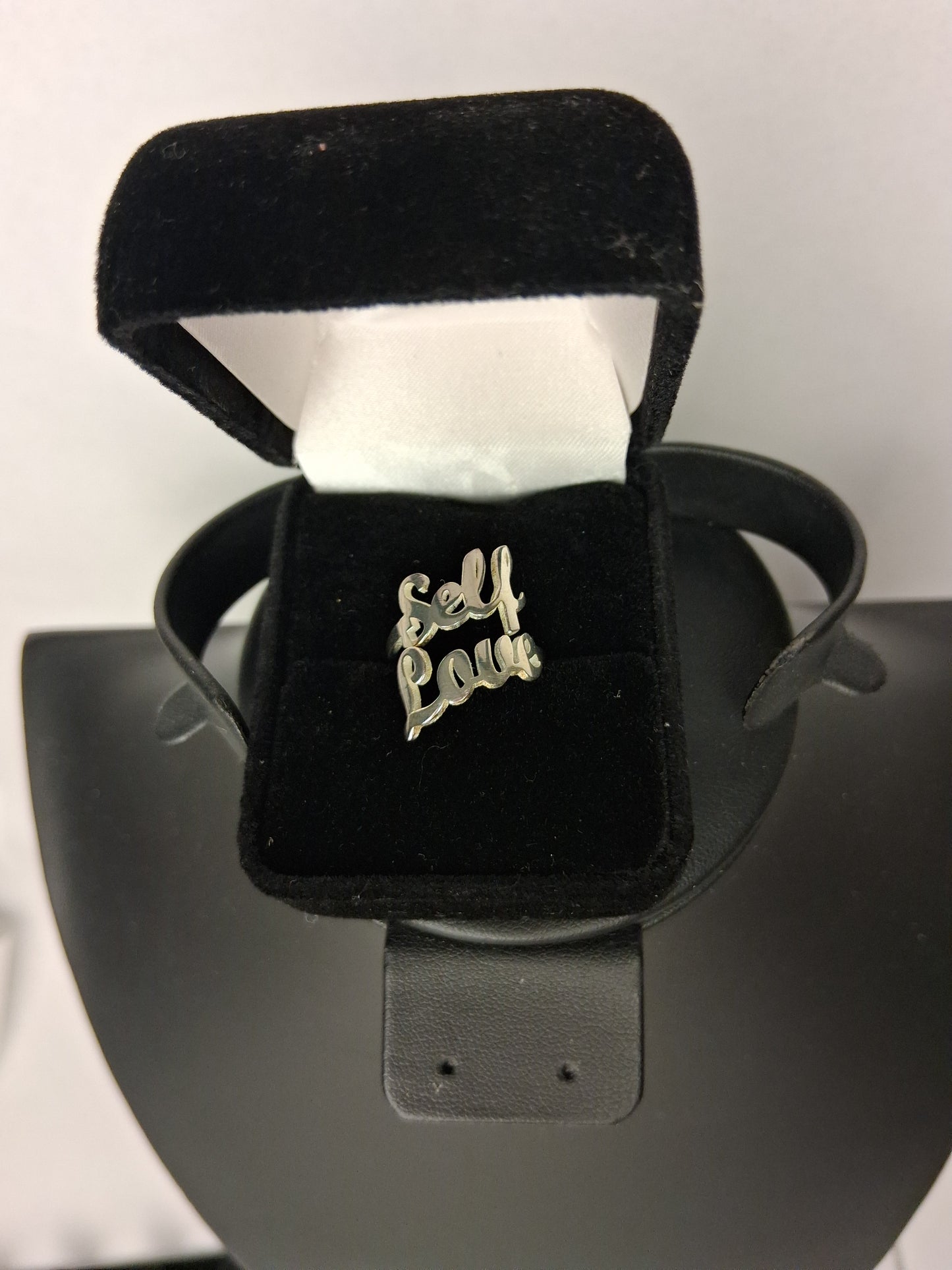 Self-Love Ring 18k White Gold Plated